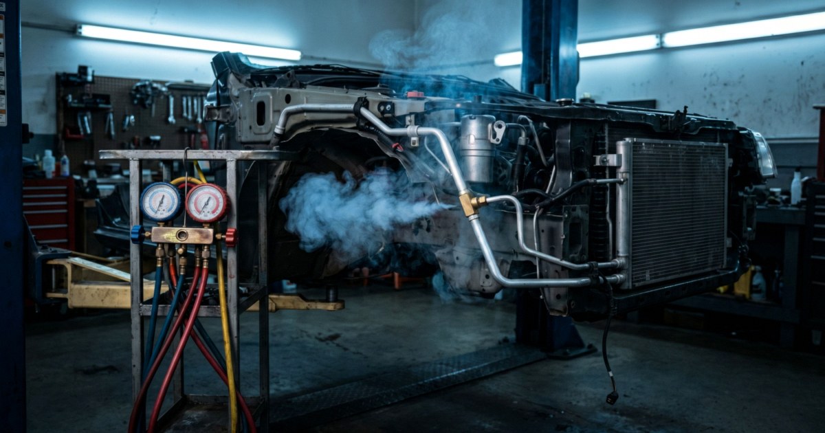 CFD Study: A3 R-290 Formed Flammable Zones in Auto AC Leaks — A2L R-1234yf Did Not